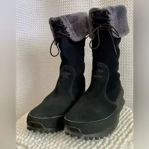 Black adidas boots with fur online